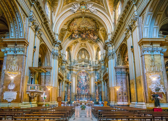 Fototapeta na wymiar Basilica of the Santi XII Apostoli, in Rome, Italy.