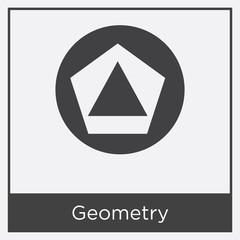 Geometry icon isolated on white background