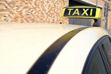 Fototapeta premium taxi sign