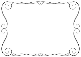 Cute decorative frame. Vector illustration.