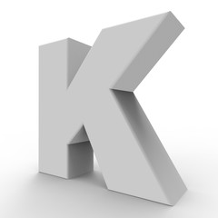 The letter K.
