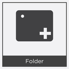Fototapeta premium Folder icon isolated on white background
