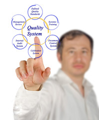 Fototapeta na wymiar Components of Quality System