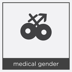 medical gender icon isolated on white background