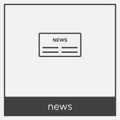 news icon isolated on white background