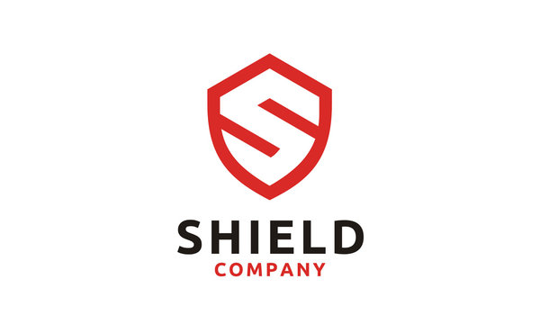 Initial Letter S Shield Secure Safe Secret Strong logo design vector
