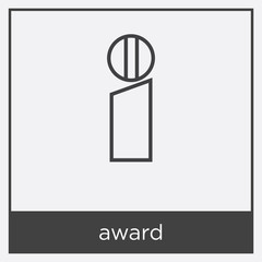 award icon isolated on white background