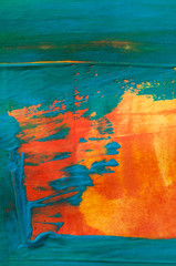 abstract painting, gouache colors, detail