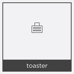 toaster icon isolated on white background