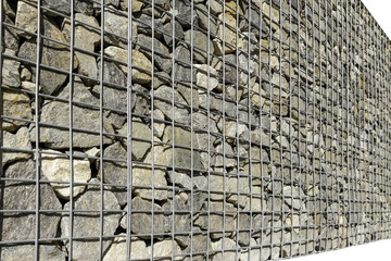 walls made of stone and wire