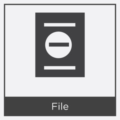 File icon isolated on white background