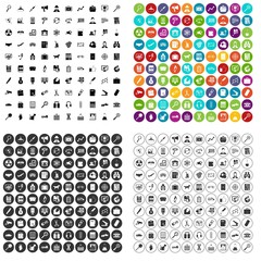 100 magnifier icons set vector in 4 variant for any web design isolated on white