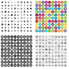 100 maintenance icons set vector in 4 variant for any web design isolated on white