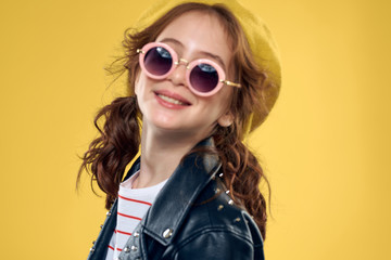 Fototapeta premium beautiful girl charm smile lifestyle luxury fashion isolated background