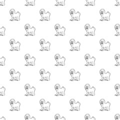 Mandrill pattern vector seamless repeating for any web design