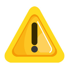 alert sign triangle icon vector illustration design