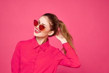 young woman in sunglasses