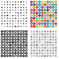 100 baby icons set vector in 4 variant for any web design isolated on white