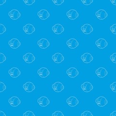 Robotic ball pattern vector seamless blue repeat for any use