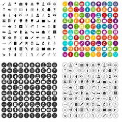 Fototapeta na wymiar 100 medical care icons set vector in 4 variant for any web design isolated on white