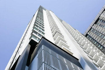 Obraz premium Office buildings in city.