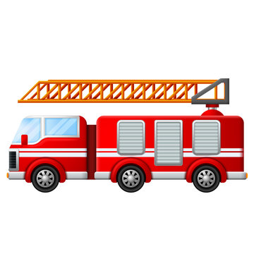 Fire truck with ladder 