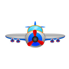 Illustration of a aeroplane on a white background