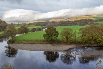 view of river and hills in the Lake District