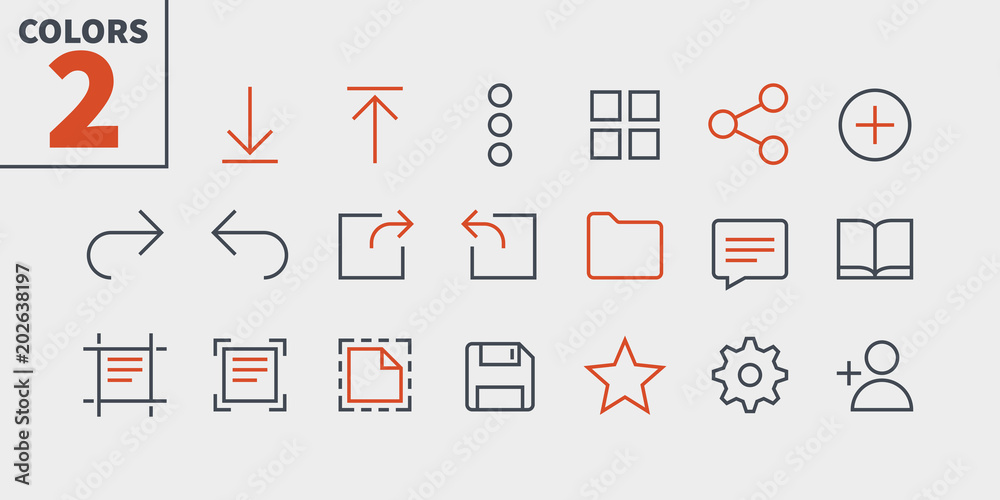 Poster file ui pixel perfect well-crafted vector thin line icons 48x48 ready for 24x24 grid for web graphic
