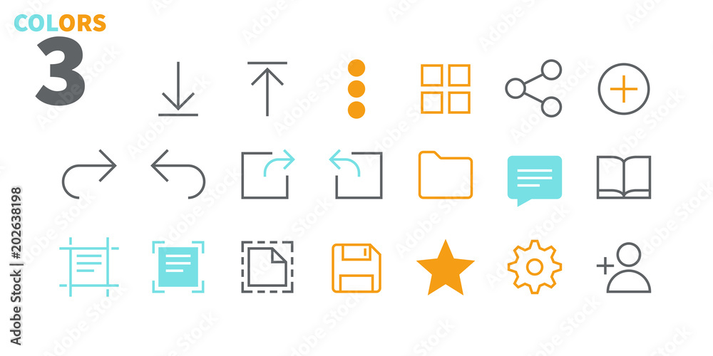 Poster file ui pixel perfect well-crafted vector thin line icons 48x48 ready for 24x24 grid for web graphic