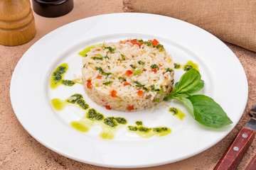 Rice with vegetables