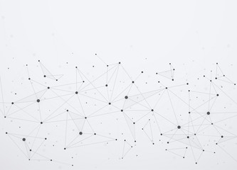 Global internet connections with points and lines. Wireframe of network communications.