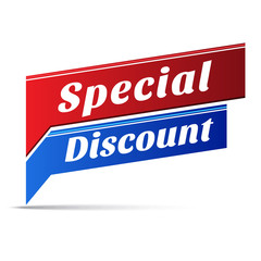 Special Discount Vector Web Banner Design