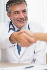 Doctor shaking hands