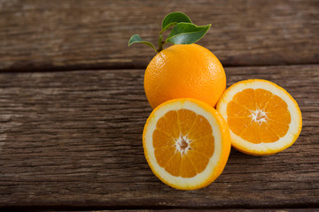 Overhead of oranges