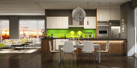 Modern house interior