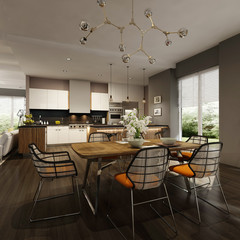 Modern house interior