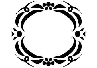 frame plate line simple leaf