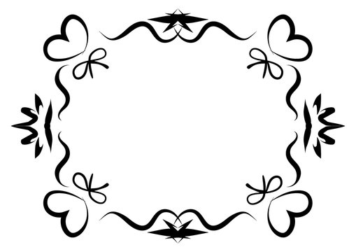 frame curcle bow crown stars