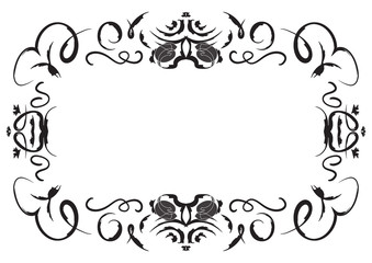 black frame fantastic birds design