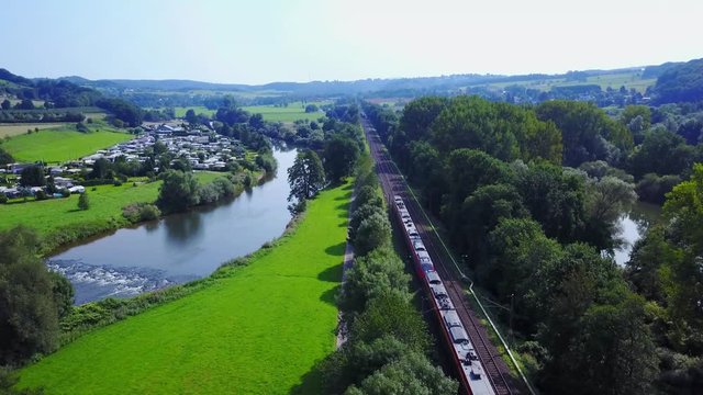 Bahndstrecke im Siegtal mit CG