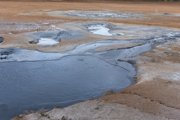 Hverir's unwelcoming ponds and puddles