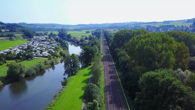 Bahndstrecke im Siegtal mit CG