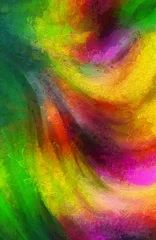 Papier Peint Lavable Mélange de couleurs Abstract texture Impressionism background. Painting swirl artwork. Hand drawn art. Bright modern artistic work. Good for print pictures on canvas, design postcard, posters and wallpapers