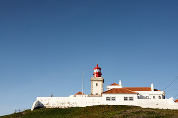 Fototapeta na wymiar landscape of lighthouse of Cabo da Roca Portugal. The most western point of Europe