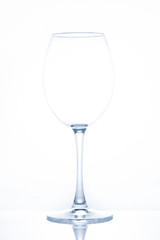 glass in white background