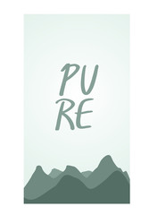 pure mountain background