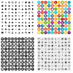 100 mother and child icons set vector in 4 variant for any web design isolated on white