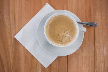 Coffee served with tissue paper