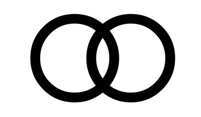Marriage symbol illustration